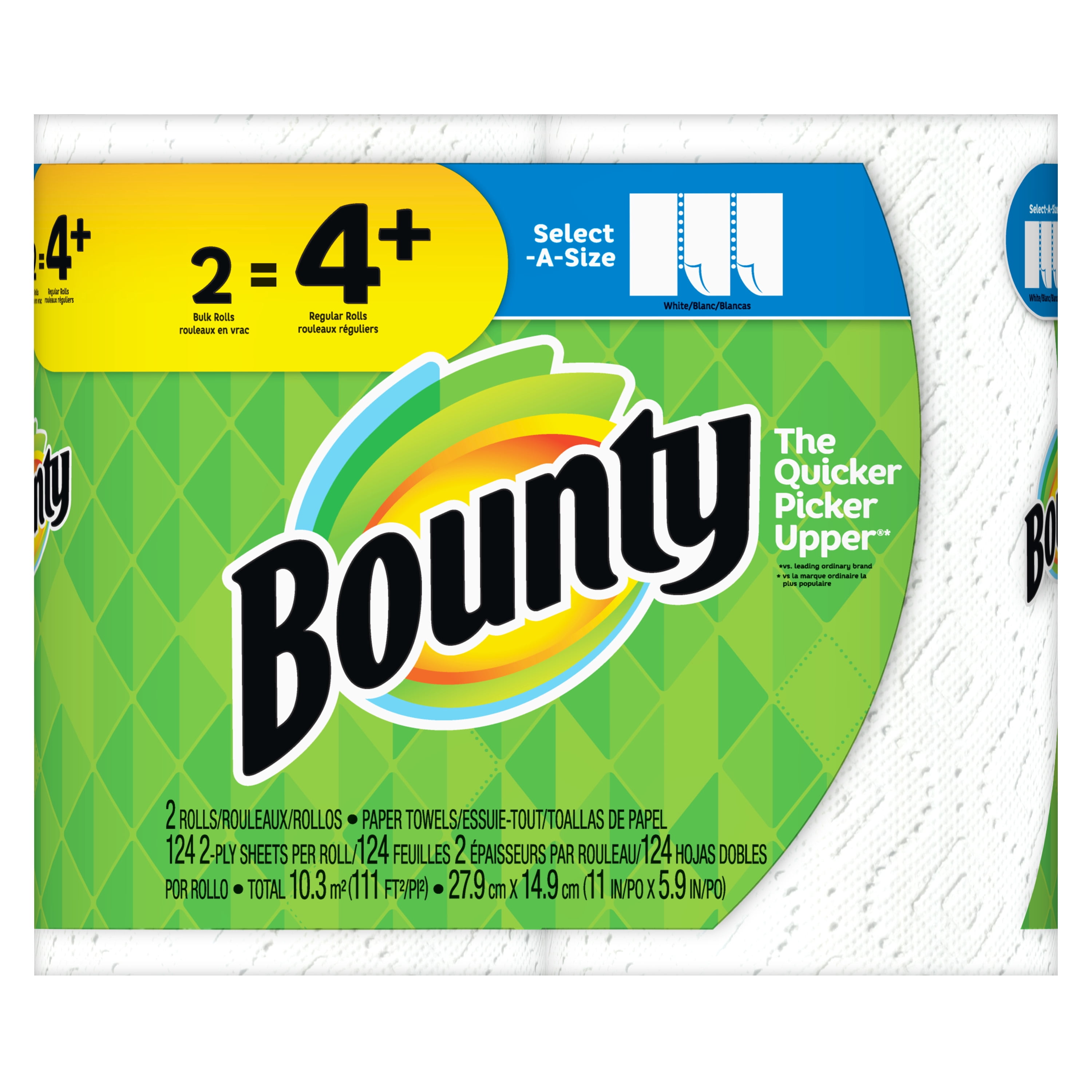 NEXPOW Select-A-Size Paper Towels, White, 2 Bulk Rolls = 4+ Regular Rolls