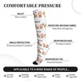 thumbnail image 3 of Lsque Hello Summer Gnome Pattern Sport Compression Socks for Men & Women 15-20 mmHg Knee High Nurse Pregnant Running Medical and Travel Athletic, 3 of 6