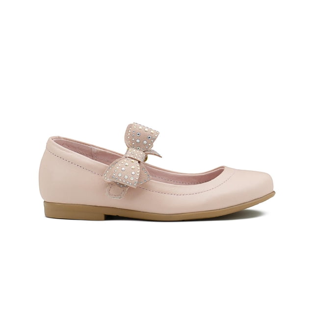 Zapato Karsten Para Niña Soporte Arco Moño Pedrería Rosa rosa 17