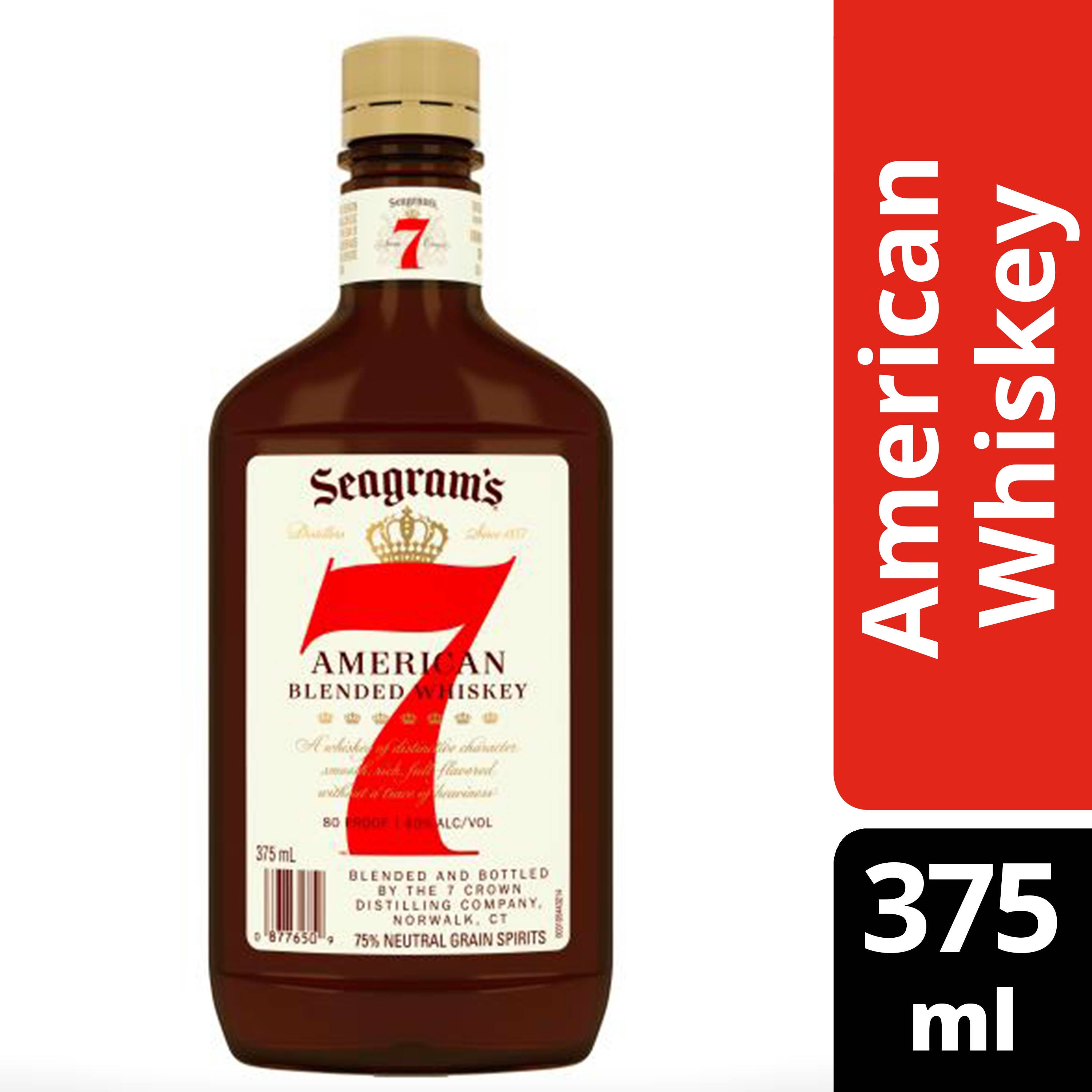 Seagram's 7 Crown American Blended Whiskey, 375 mL, 40 ABV