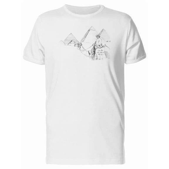 Sketch Of Egypt Landscape Tee Men's -Image by Shutterstock