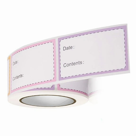 250Pcs/Roll Self-Adhesive Freezer Refrigerator Food Storage Paper Sticker Lab-Wa