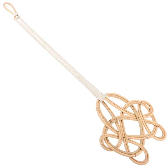 Toyvian long duster Carpet Beater Rattan 1Set for Home Cleaning