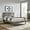 Gray, variant on Marlee King Wood Platform Bed With Angular Frame Gray