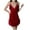 Red, variant on cfhntfmh Nightgown for Women Velour Trendy Lace Deep V Neck Spaghetti Strap Nightwear Comfy Side Slit Short Sleepwear Nightshirts