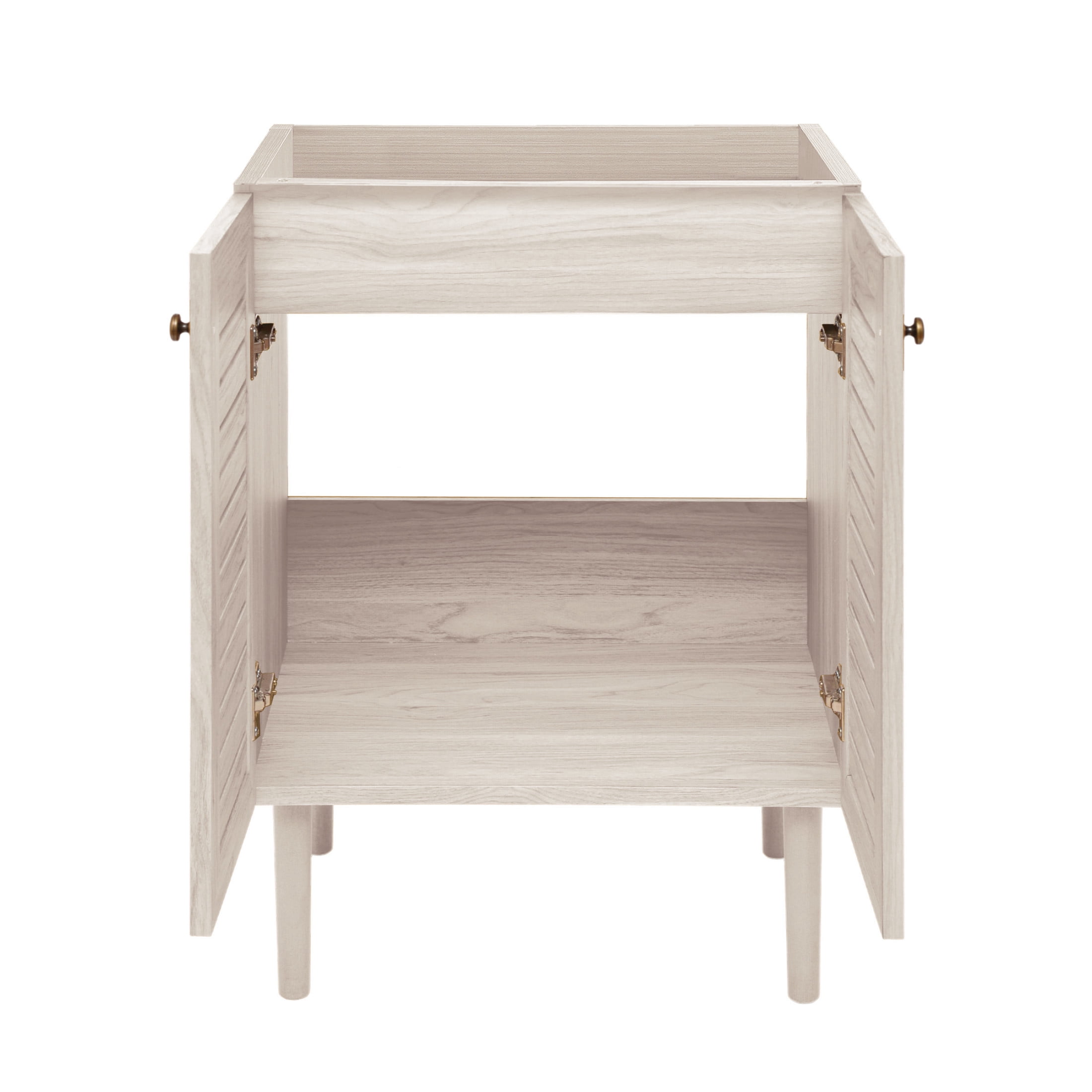 Bron 24" Freestanding Bathroom Vanity Cabinet without Top in White Oak