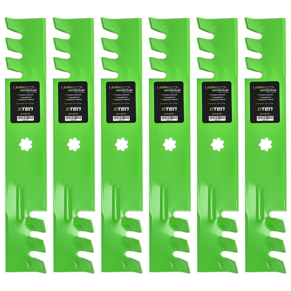 LawnRAZOR Toothed Blade 48 inch for John Deere GY20852 6 Pack 810-CBL2238D