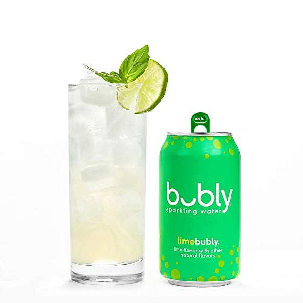 bubly Sparkling Water, zero calories, zero sugar, Lime Yours Variety Pack, 12oz Cans (18 Pack)