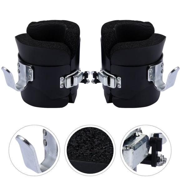 LITINKIMI Durable Gravity Boots Inversion Therapy Device for Fitness Black Aluminum Alloy Relieve Back Pain and Muscle Tightness