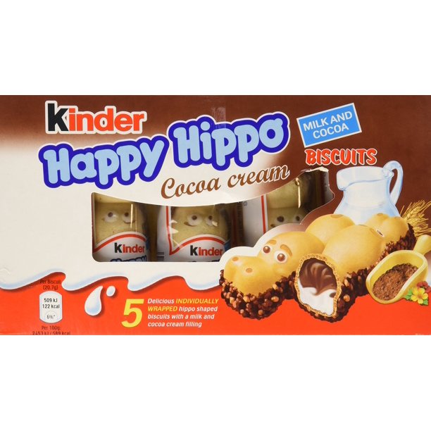 Kinder Happy Hippo Cocoa Case 10x 7g X 5 Walmart Com