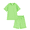 Green, variant on PatPat Boy Clothes Kids Clothes Set Solid Tee and Shorts Outfit Set 2 Piece 5-6Y