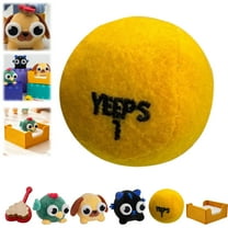 Yeeps Pet Tennis Ball, Plush Doll 1.38 Inch Cotton Plushie Toys Collectable Anime Stuffed Animals Toy Soft Dolls Christmas Valentine's Day Birthday Gifts for Boys Girls Friends (1PCS)