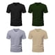 thumbnail image 4 of Conjunto De 4 Playeras Elementales Cuello V Varios Colores, 4 of 5