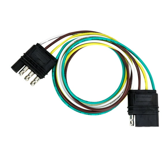 BEADCEST Trailer Connector 1Pc For Trailer Female Connector And Wiring Kit With Flat Plug