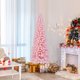 thumbnail image 1 of Árbol de Navidad Artificial Costway nevado 180 cm 460 Puntas ramas Base metálica Rosa, 1 of 10
