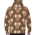 thumbnail image 7 of Kdxio Beautiful Owl Print Mens Casual Hooded Collar Drawstring Hoodies Pullover Sweatshirts Casual Long Sleeve Shirts-4X-Large, 7 of 7