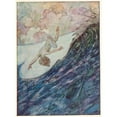 thumbnail image 3 of Alfred Edward Frederick Jackson 14x18 Black Modern Framed Museum Art Print Titled - He Gave Three Skips Out of the Water, a Yard High, and Head Over Heels (1948), 3 of 5