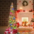 thumbnail image 2 of Árbol de Navidad N&T NIETING con forma de oropel plegable dorado de 5 pies, 2 of 7