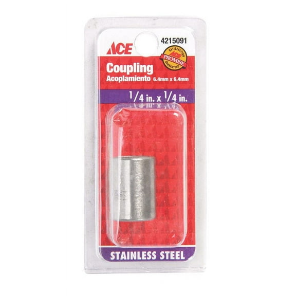 Smith-Cooper 4638100210 1/4 In. Fpt T X 1/4 In. D Fpt Stainless Steel Coupling