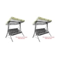 thumbnail image 4 of Cubierta de lluvia Inteprter para silla columpio impermeable 210D verde negro Beige gris 164x114x15cm, 4 of 6