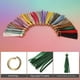 thumbnail image 4 of 12pcs Borlas de Cuero PU, 4.3" Encanto de Borla para Llavero con Anillos Pequeños para Hacer Joyería (Verde), 4 of 6