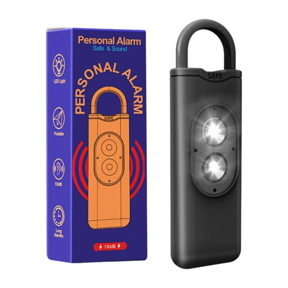 Portable Anti Assault Alarm Device Rechargeable with LED Flashlights For Night Jogging Hiking Security