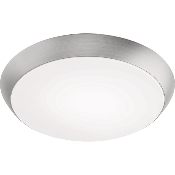 Feit 3019497 3 x 9 x 9 in. Brushed Nickel & White Ceiling Fixture