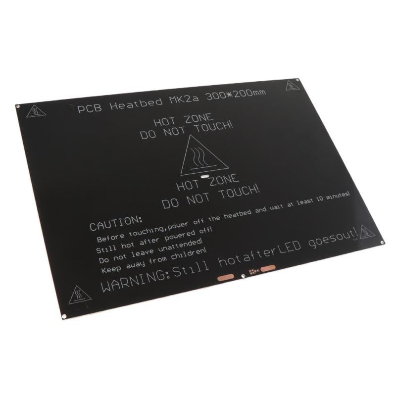 2x MK2A/MK3 Aluminum Board PCB Heatbed Heat Bed 200*300*3mm for 3D Printer 