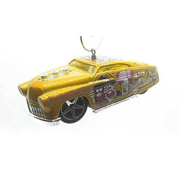 Christmas Ornament for 1949 Mercury MERC Gold Clown Lowrider