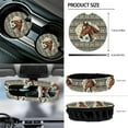thumbnail image 6 of Yuyamidu Horse Car Front Seat Covers Full Set of 12 Flower Steering Wheel Cover Seat Belt Covers Southwest Aztec Armrest Protector Trash Can Air Vent Holder Rear View Mirror Cover Coasters Keychain, 6 of 7