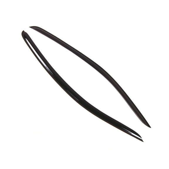 TuningPros Outside Mount Window Visor Deflector Smoke Tinted 2 Pcs Set For 2005-2009 Ford Mustang