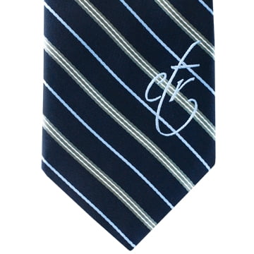CTR Choose the Right Boys Navy and Grey Adjustable Clip Microfiber Necktie by Ringmasters