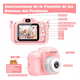 thumbnail image 4 of Camara Digital Para Niña Mini Cámara Fotografica De Juguete rosa, 4 of 5