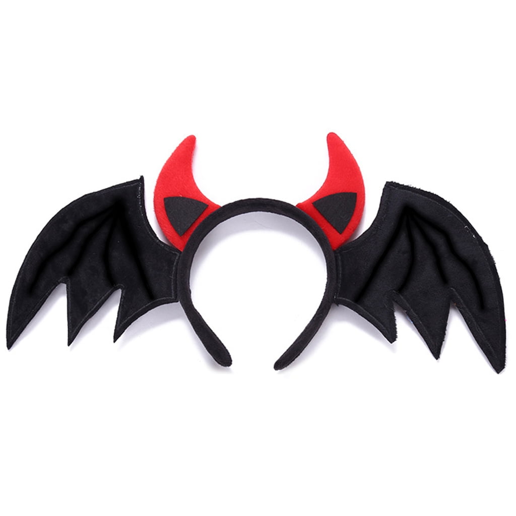 DOYOUNG Child Adult Funny Scary Bat Headdress Bat Mask Halloween Party Cosplay Headband