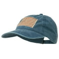 thumbnail image 2 of Tan American Flag Embroidered Washed Cap - Navy OSFM, 2 of 5