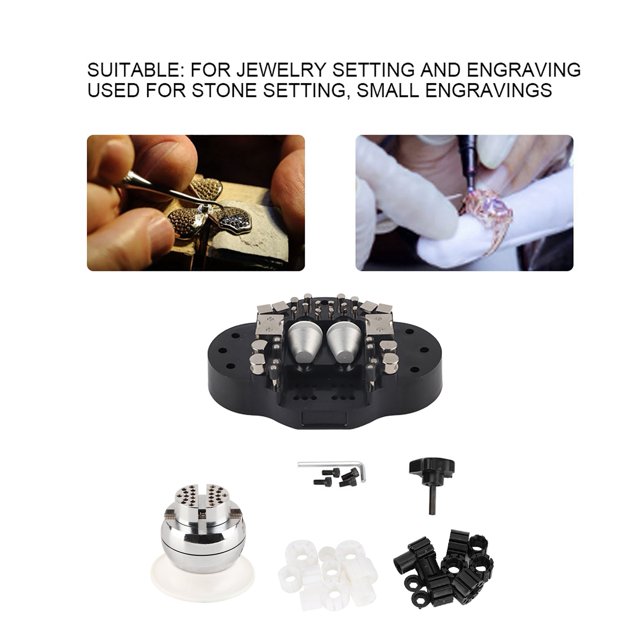Collier de Gravure Bijoux, Universel Rotation Base Fixation Bloc Étau Bloc Boule Étau Essayé et de Confiance