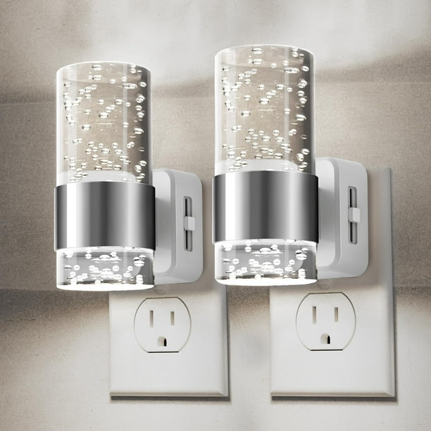 Luz nocturna L LOHAS LED Plug-in con sensor automático de 5000 K, paquete de 2
