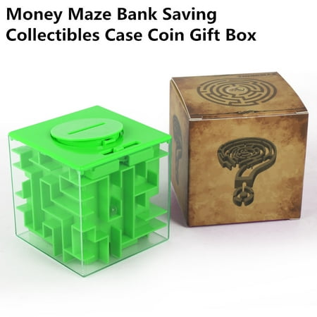 Money Saving Puzzle Maze Box for Kids and Children, Money Maze Bank, Coin Cash Bill Storage Box, Game Change Toy, Super Great Gifts (Best Place To Change Coins For Cash)