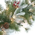 thumbnail image 4 of CC Christmas Decor Pre-lit Pine with Berries Artificial Christmas Teardrop Swag - 6' - Clear Lights, 4 of 4