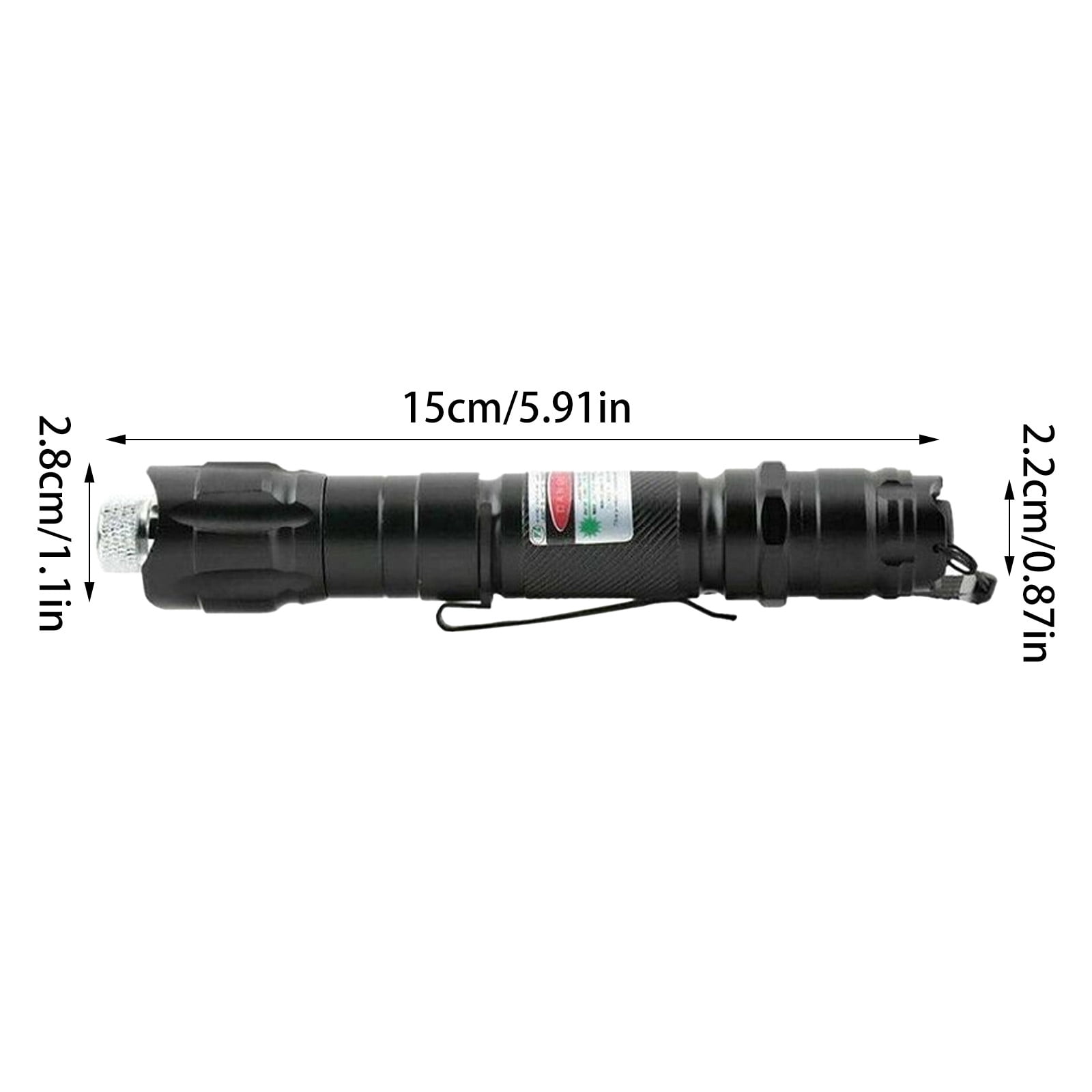 Rechargeable Green Laser Pointer, High Power Long Range, with 5 Starry Light Modes, for Presentations, Camping, Cat Toys, Emergency Use(Green Light)