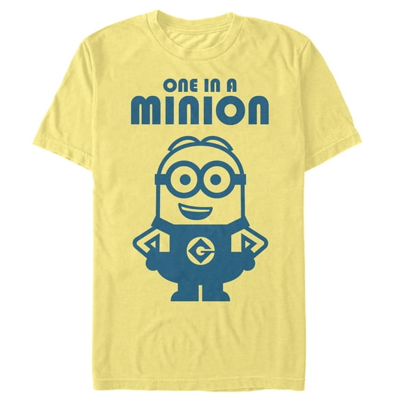 Men's Despicable Me One in Minion Smile Graphic Tee Banana Medium