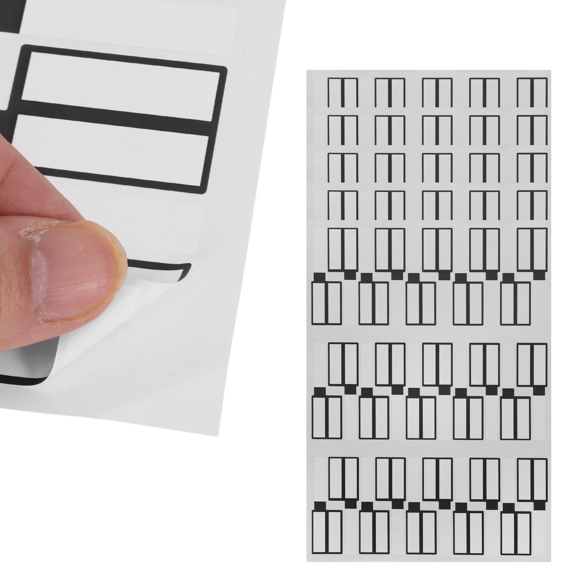 Unique Bargains P-Type Handwritten New Model Gift Stickers 3.31"x1.02" 6 Pcs Black