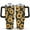 Black And Yellow, variant on Black Castle on Halloween 40 Oz Tumbler with Handle Lid and Straw, Stainless Steel Double Walled Vacuum Insulated Cup, Cute Birthday Gifts Tumbler for Women Men Friends
