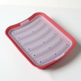 thumbnail image 2 of 2 moldes de silicona para salchichas asadas, 6 cavidades, molde de silicona para salchichas y perros calientes, bandeja para hamburguesas casera, caja para salchichas, 2 of 5
