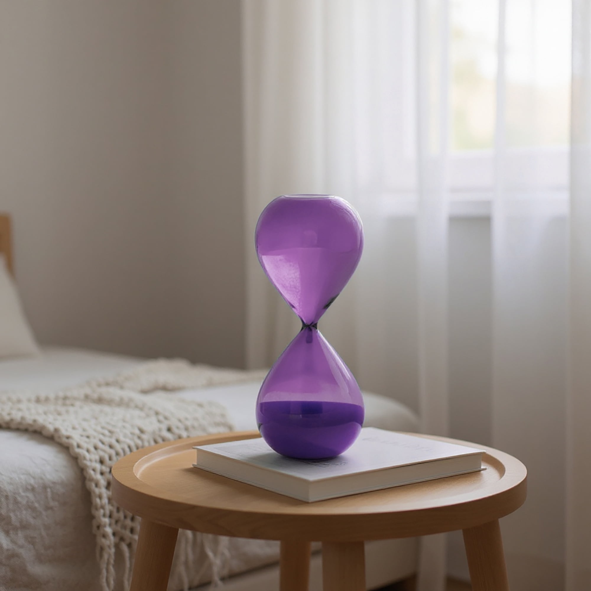 Mainstays 8" Purple Hourglass