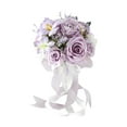 thumbnail image 2 of Ramo de novia con rosas artificiales, decoración romántica para damas de honor. Estilo B, 2 of 9