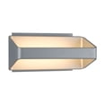 thumbnail image 2 of VONN Atlas 10" ETL Certified Integrated LED Aluminum/Acrylic Wall Sconce Silver, 2 of 7