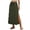 A-Army Green4, variant on Drawstring Waist Side Slit Maxi Skirt for Women Casual Flowy Beach Vacation Long Skirt