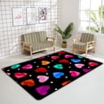 thumbnail image 4 of FREEAM Soft Rug Large Area Rugs, Colorful Heart Shapes Comfortable Indoor Carpet, Baby Play Mat for Living Room Bedroom Nursery Home Decor Floor Mat 80x58inch, 4 of 6