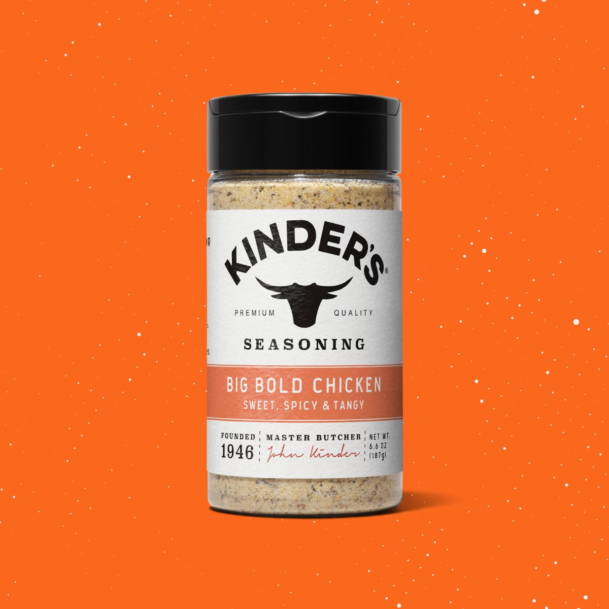 Kinder's Big Bold Chicken Seasoning Blend with Tangy Citrus, Garlic, and Peppers, 6.6 oz